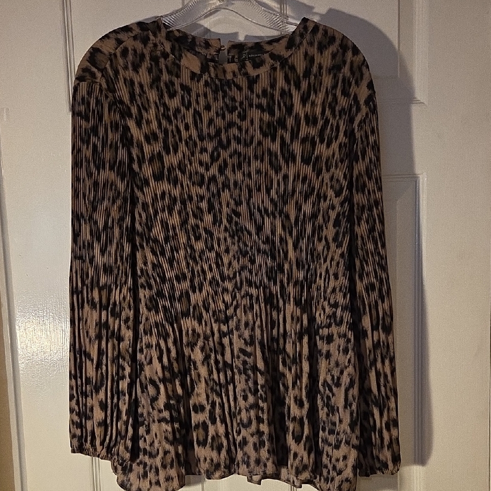 Adrianna Papell Animal Print Blouse